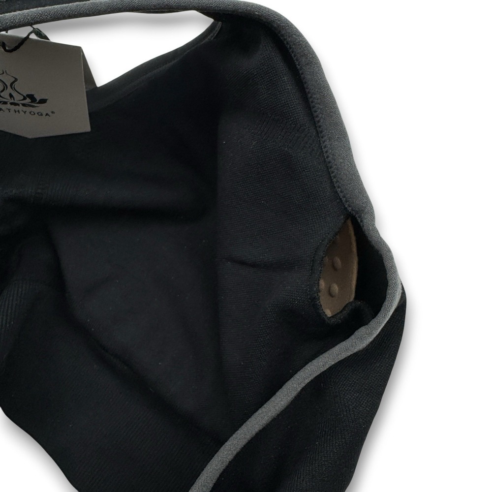 Healthyoga Sports Bra Sz XXXL 3XL Athletic Yoga Running Black Racer Back Top NWT - Picture 8 of 10